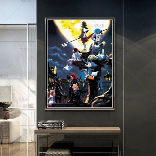 Nordic Poster New Video Game Anime Movie Pop Kingdom Hearts Canvas Painting Posters Prints Wall Art Pictures Room Decoration