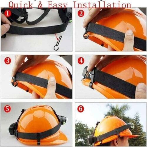 10Pcs Durable Plastic Helmet Clips Headlamp Hard Hat Safety Cap Hook Light Clips Headlamp Hard Hat Safety Cap Hook Camping Part