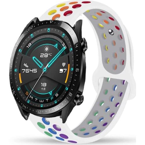 Huawei Watch GT2/2e/pro strap Pride Edition silicone bracelet 20mm/22mm Samsung Galaxy watch 46mm 42mm active 2/gear s3 frontier