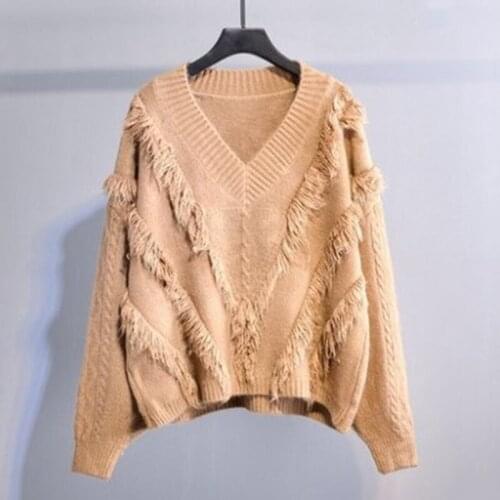 Sannian Women's V-Neck Pullovers