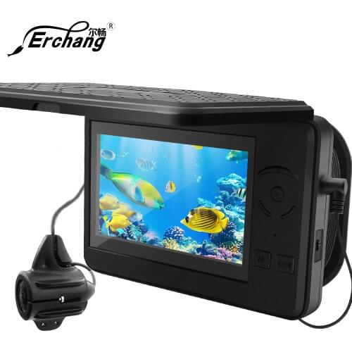 Video Fish Finder Camera 8pcs Infrared Lamp 1280*720P Monitor 4.3" Underwater Fishfinder Ice Carp Fishing Camera IR Night Vision