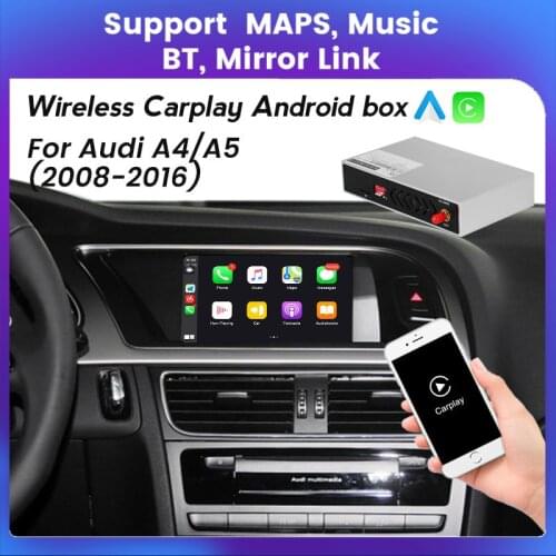 In Stock Video AI Box CarPlay Android Auto Supports Mirror Link Multimedia Android System for A4 A5 S5 B8 MMI 2G 3G MIB System