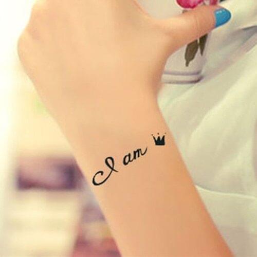 Waterproof Temporary Tattoo Sticker English letter tatto stickers flash tatoo fake tattoos for girl women