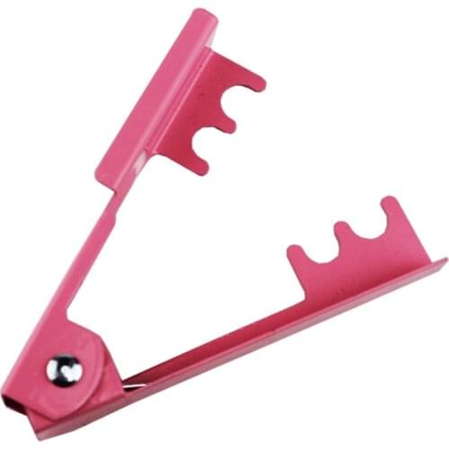 W3JE Pink/Green/Red Professional Rose Leaf Thorn Stripper Stripping Tool Thorn Remover for Roses Stainless Steel Rose Plier