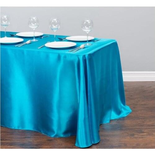 XUAN HANG Satin Tablecloths On The Table