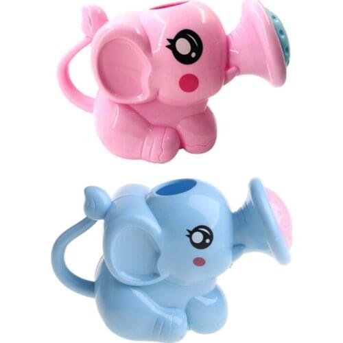 Funny Small Elephant Watering Pot Baby Kids Bath Play Toys Plastic Watering Can P31B
