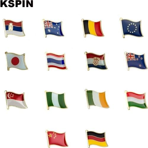 Flag Lapel Pin Badges for Clothes in Patches Rozety Papierowe Icon Backpack