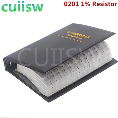 0201 SMD Resistor Sample Book 170values*50pcs=8500pcs 1% 0ohm to 1.5M Chip Resistor Assorted Kit