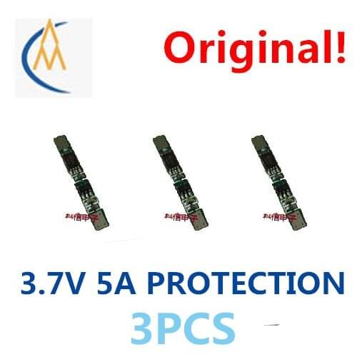 3PCS New lithium battery protection board PCM 3.7 V 5 a single string imported ICMOS overcharge pass flow short circuit