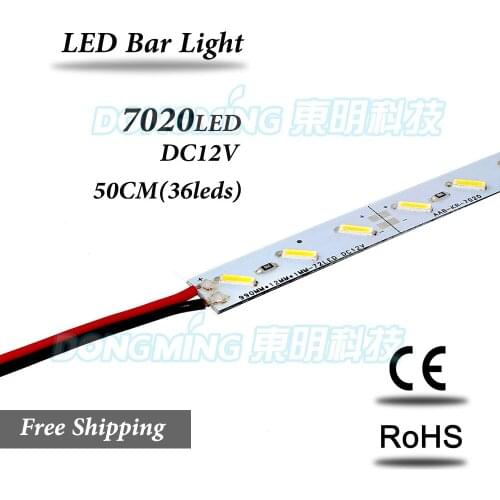 36Leds 0.5m LED bar light 7020 SMD DC 12V led luces strip kitchen led under cabinet light wardrobe lamp jewelry showcase light