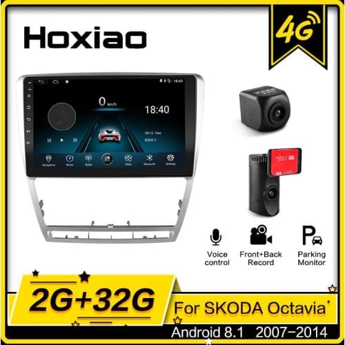 2 Din 4G Android 8.1 64G Car Radio Multimedia Player for Skoda Octavia 2 A5 2008-2013 2009 2012 2010 2011 GPS Navigation WIFI