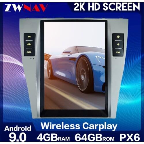Car Play Tesla Style Multimedia Player Android 9 Vertical screen GPS Support JBL for Toyota Camry 2006-2012 radio GPS Navigation