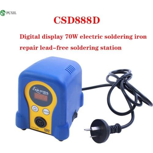Lead Free Soldering Station 70W Power Adjustable Constant Temperature Electric Soldering Iron Pure Copper Transformer Fx-888