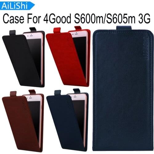 AiLiShi For 4Good S600m/S605m 3G Case Top Quality Up And Down Flip PU Protective Cover Skin Luxury Leather Case With Card Slot