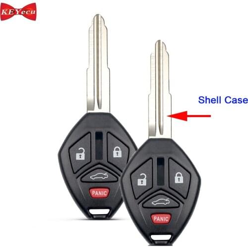 KEYECU 2pcs for Mitsubishi Eclipse Endeavor Galant Lancer Outlander Remote Key Shell Case