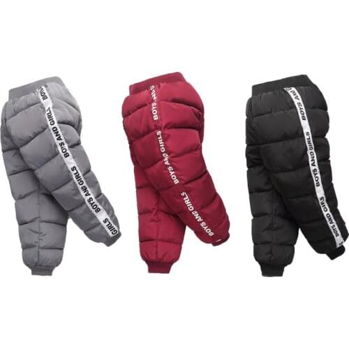 Girls Boys Warm Down Pants Winter 2020 Children High Quality Down Pants Toddler Baby Down Trousers Kids Leggings Boys Clothing