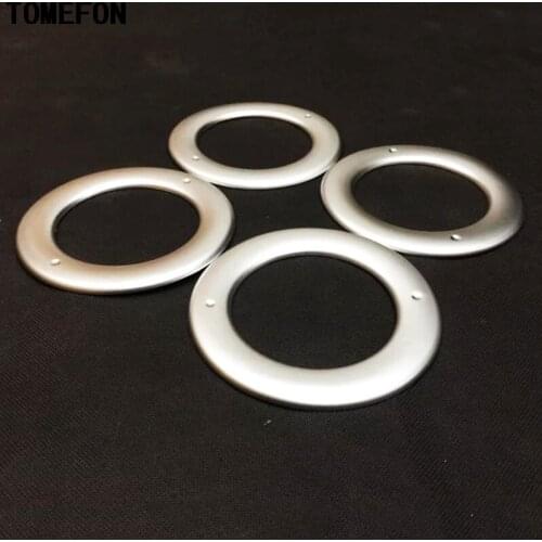 For Ford EDGE 2015 Car Roof Top Air Conditioning Outlet Air Vent Ring Sticker Trim ABS Chrome 4PCS