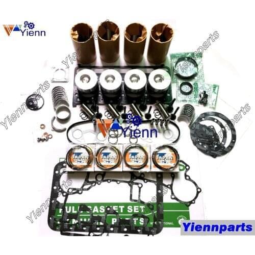 For KUBOTA V2403 V2403-MDI Overhual Rebuild Parts Piston Piston Ring Cylinder Liner Head Gasket Set Bearing Set For BOBCAT S205