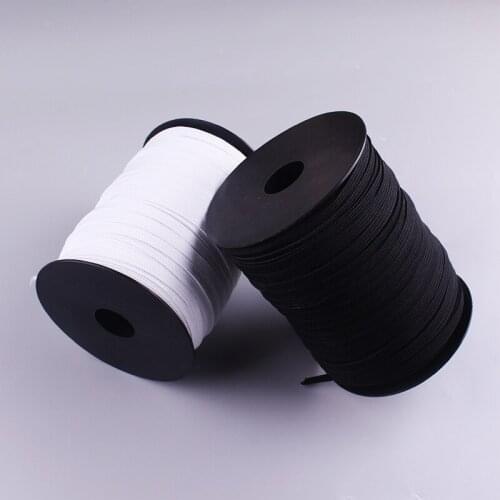 3/6mm 5yards/10yards/Lot High-Elastic Sewing Elastic Ribbon Elastic Black And White Spandex Band Trim Sewing Fabric Accessories