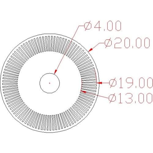 Photoelectric Speed Sensor Photoelectric Encoder Inverter Meter Wheel Robot Speed/Velocity Measuring Disc M621 DIY Smart Car Toy