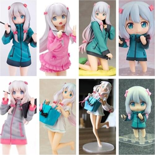 24cm Anime ques Q Eromanga Sensei Sagiri Izumi Ending Mode Meruru T-shirt Ver. PVC Action Figure Toy Sagiri Izumi Sexy Figure