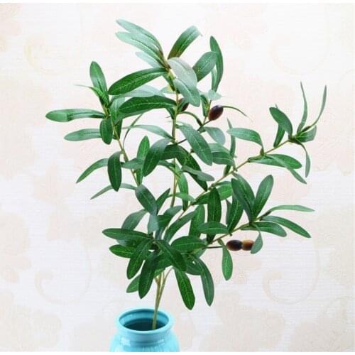 Simulation Olive Branch 10 Forks Branch Leaf Simulation Plant DIY Home Wedding Party Decoration Free Shipping