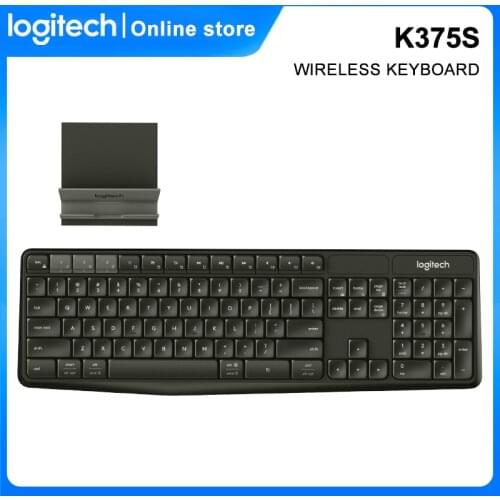Logitech K375S Wireless Gaming Keyboard 2.4GHz USB Wireless Dual Mode Keyboard For Gamer Ergonomics For Tablet Phone Computer