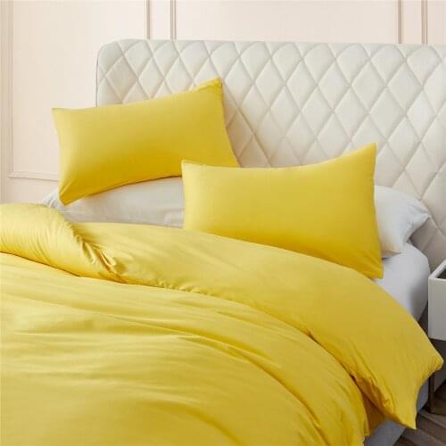 Modern Simplicity 100% Cotton Bedding Sets Solid Color Bed Set Duvet Cover Shams 65x65 Cover For Bed Home Full/Queen/King