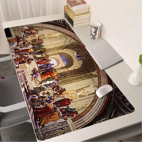 Anime Mousepad Gaming Accessories Rubber Mat PC Gamer Cabinet Deskmat Renaissance Pad Mouse for Computer Table Pads Mausepad Diy