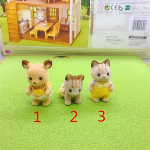 Geniune Sylvanian Doll Families Dollhouse Animal Figures furniture set clothes house food without package