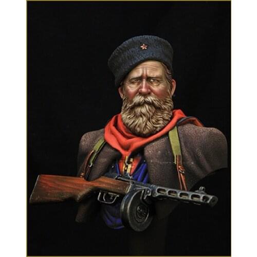 New Unassembled 1/ 10 Russian Cossack bust 1/10 Figure Resin Kit DIY Toys Unpainted kits