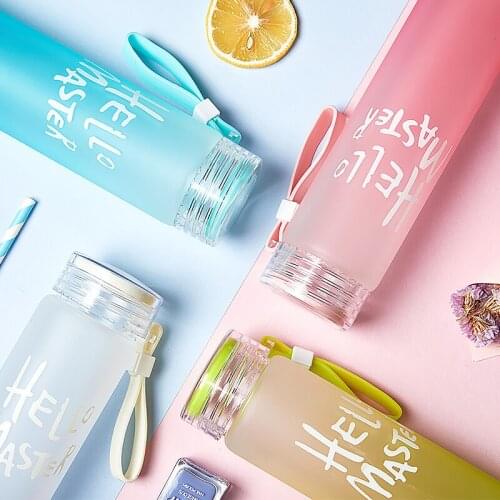 Wholesale Gradient Colorful Glass Frosted Colorful Cups Advertising Water Cups Glass Handy Cups Custom Logo