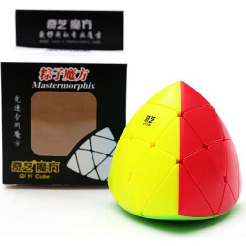 QiYi 3x3 Cube 3x3x3 Rice Dumpling Magic Cube 3Layers Stickerless Rice Dumpling Magic Speed Cube Professional Puzzle Toys
