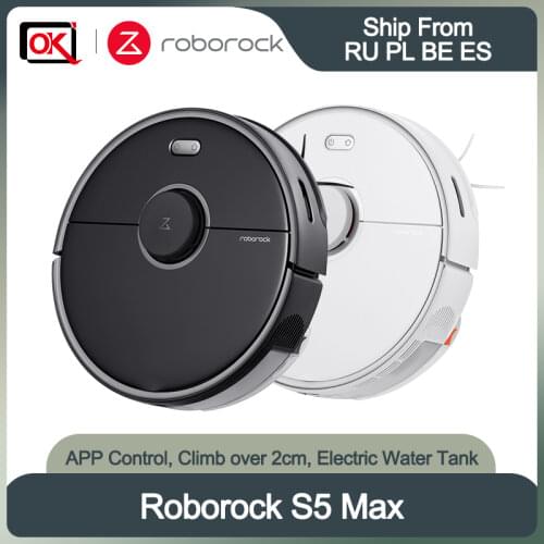2020 Roborock S5 Max Robot Vacuum Cleaner for home Sweeping Mopping upgrade of S50 S55 collect dog cat hair