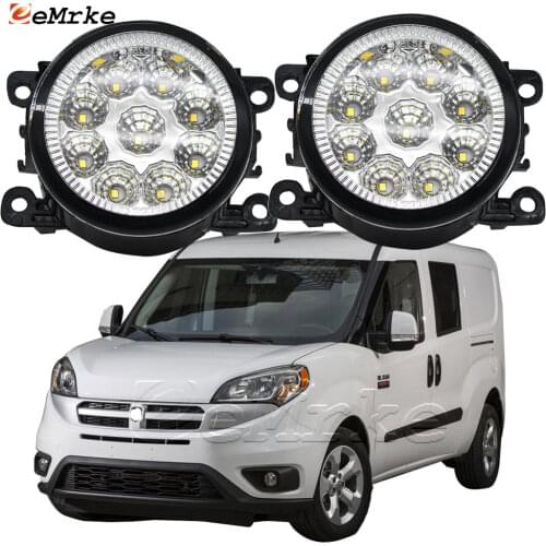 2PCS Car Styling 9-Pieces LED Fog Light Lamp for Dodge RAM ProMaster City 636 2015-2018 2019 2020 H11 12V Halogen Fog Lights DRL