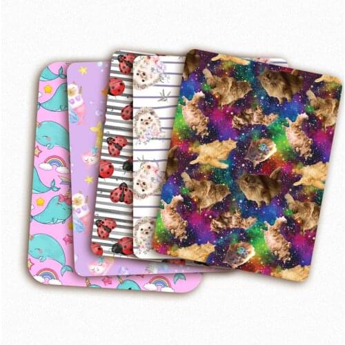 Polyester Cotton Fabric By The Yard Cartoon Animals Print Cloth Home Textile Sewing Dress Making DIY Crafts Material 45*145cm/pc