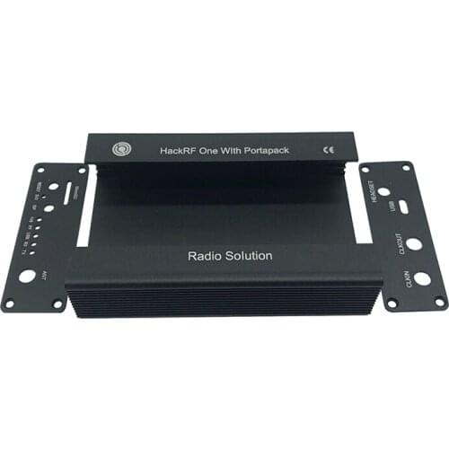 Black Aluminum Enclosure Cover case shell for PORTAPACK + HACKRF ONE only case