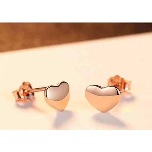 Heart LOVE Silver Earrings S925 Sterling Silver Ear Studs Hoop Earrings For Women Silver Drop Earring Jewelry Girl Woman Gift