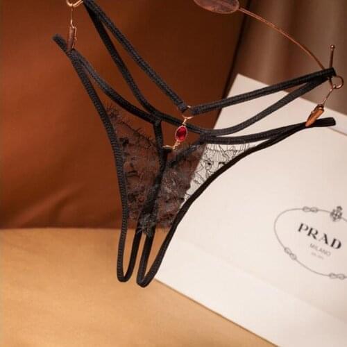 Women Sexy Lingerie Hot Erotic Sexy Panties 3D Butterfly Open Crotch Porn Underwear Lace Flowers Thongs