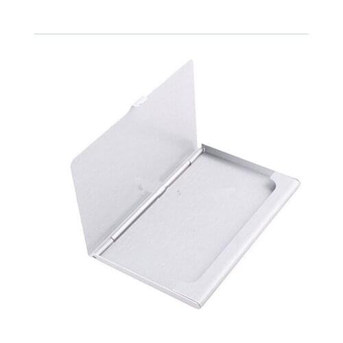 1pc Creative Business Card Case Stainless Steel Aluminum Metal Box Cover Credit ID Wallet Card Holder