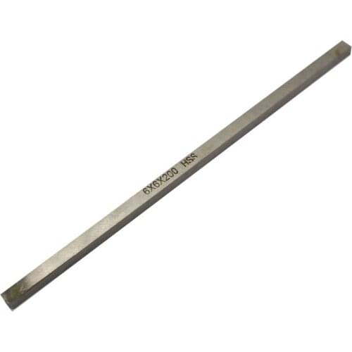 10pcs Lathe Carving Turning Rectangular Bits Bar 6mm x 6mm x 200mm High Speed Steel HSS cnc Milling Cutter Bit Tool
