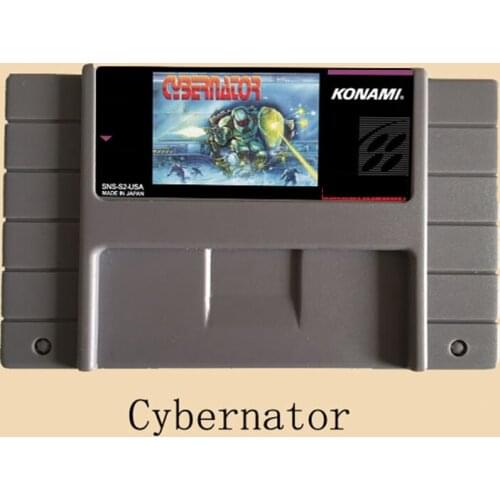 Cybernator 46 Pin 16 Bit Grey Game Card For USA NTSC Game Player