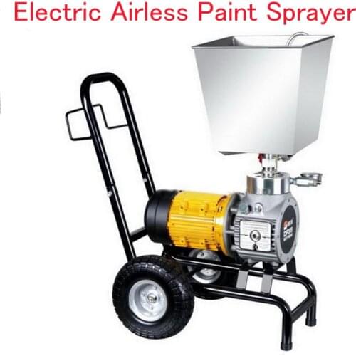 220V 1100W Electric Airless Paint Sprayer With Funnel Wall Paint Spraying Machine With 4-Wheels Airless Spray Gun DF325B