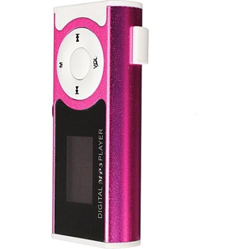 3 Set Sale MINI USB clip player MP3 player radio LCD screen support 16GB micro SD TF card