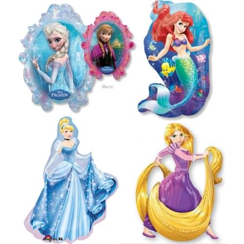Disney foil Frozen princess Mermaid balloon Snow White
