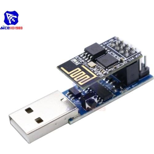 Diymore CH340C ESP PROG V1.0 WIFI Downloader ESP8266 ESP-01 ESP-01S WIFI Wireless Programmer Adapter Module for Arduino IoT