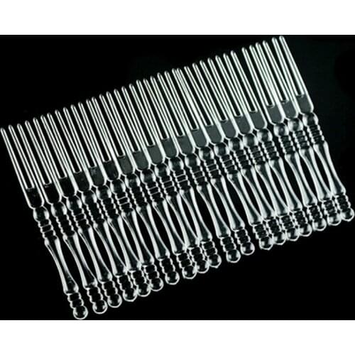 Home Garden Bar Flatware Transparent Pp Plastic Bamboo Health Disposable Cocktail Salad Fruit Fork 800pcs/lot