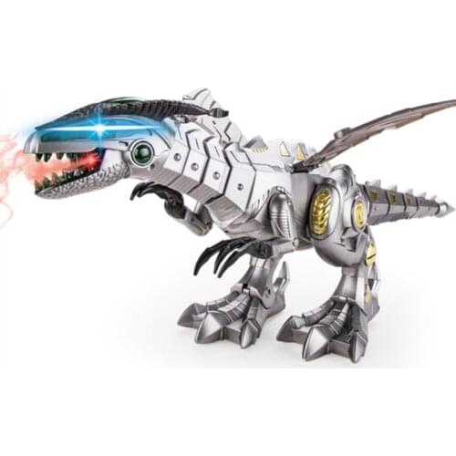 Electric Dragon Spray Dinosaur Kids Robot Pet Toys Animal Model Lighting Walking Roar Tail Swing Wings Flapping Children Gifts