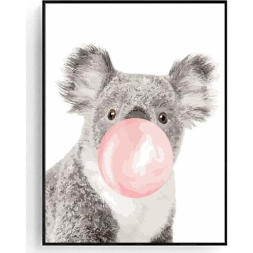 GATYZTORY 60x75cm Frame Diy Painting By Numbers Kit Animal Zebra Wall Art Picture By Numbers Coloring By Numbers For Home Decor