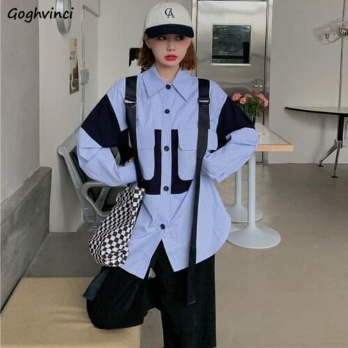 Женские голубые рубашки Goghvinci China At AliExpress